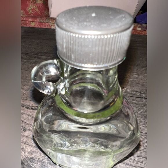 Vintage Clear Glass Syrup Bottle with Twist Top Lid - Picture 5 of 7